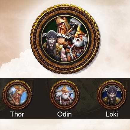 Dioses Nórdicos en Age of Mythology: Thor, Odin y Loki