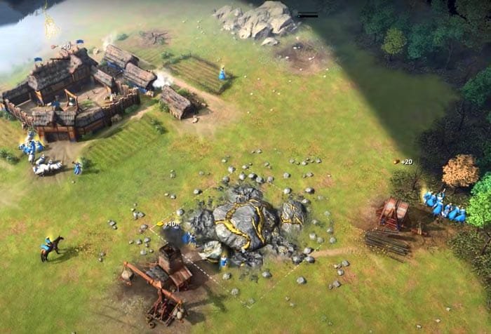 Recursos en Age of Empires IV: Comida, Oro, Madera y Piedra